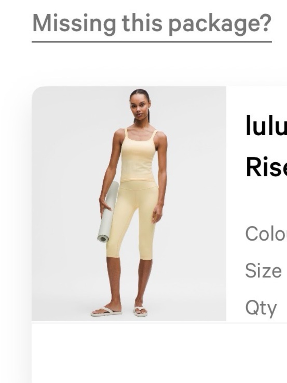 lululemon athletica BUTTER CREAM Cropped 17” High-Rise size 6